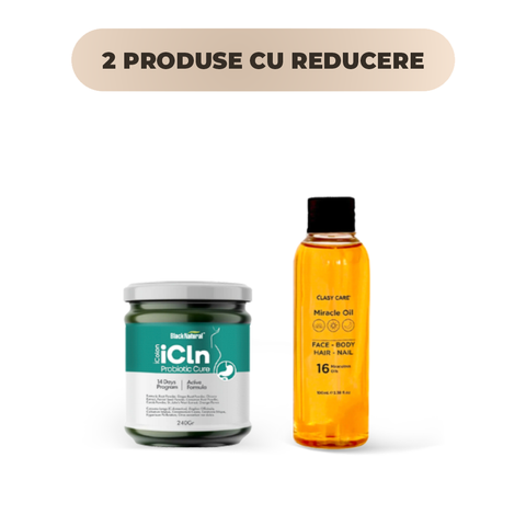 Icolon - Tratament De Detoxifiere A Colonului + Clasy, Miracle Oil